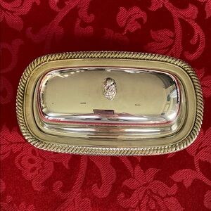 Vintage International Silver Co. Silver Plated Butter Dish!